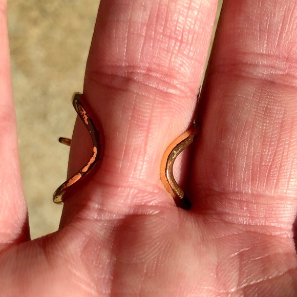 Luv Aj Gold Criss Cross Ring w/ Swarovski Crystals - Picture 5 of 5